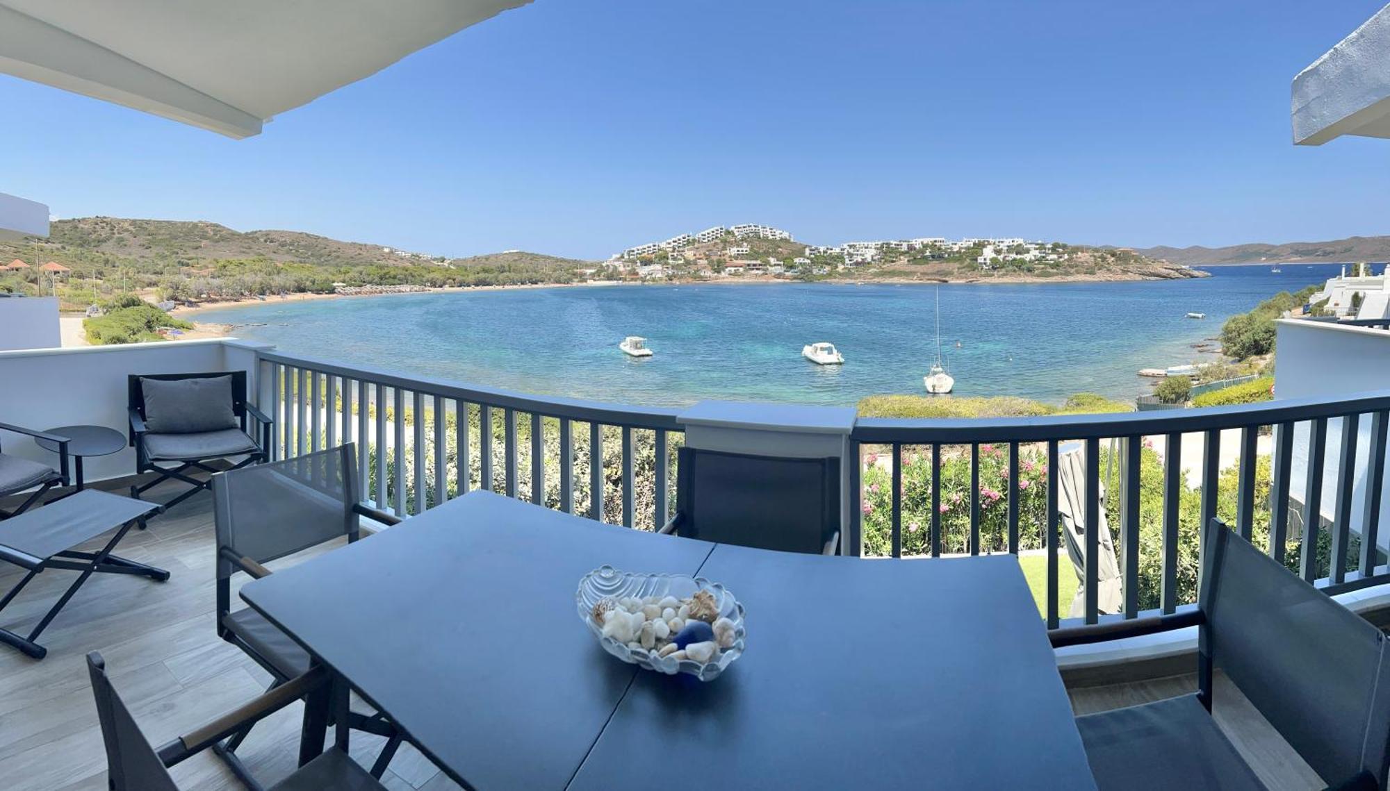 Sounio - Waterfront Luxury Spa Villa Pounta Zeza 170 Sqm On Private Beach Szúnio Kültér fotó