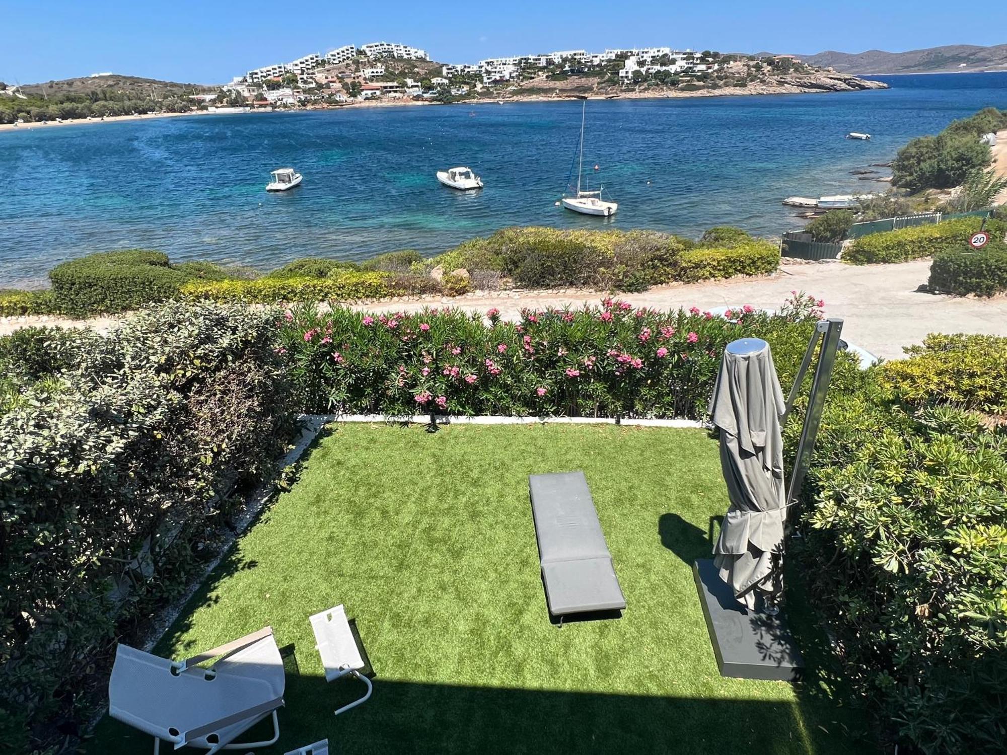 Sounio - Waterfront Luxury Spa Villa Pounta Zeza 170 Sqm On Private Beach Szúnio Kültér fotó
