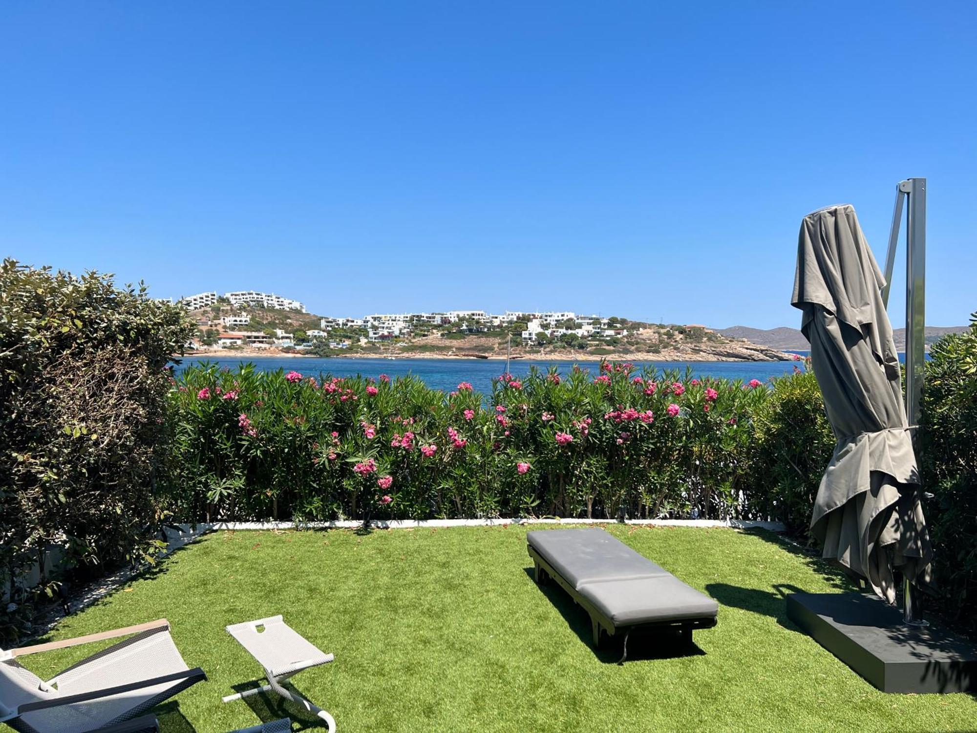 Sounio - Waterfront Luxury Spa Villa Pounta Zeza 170 Sqm On Private Beach Szúnio Kültér fotó