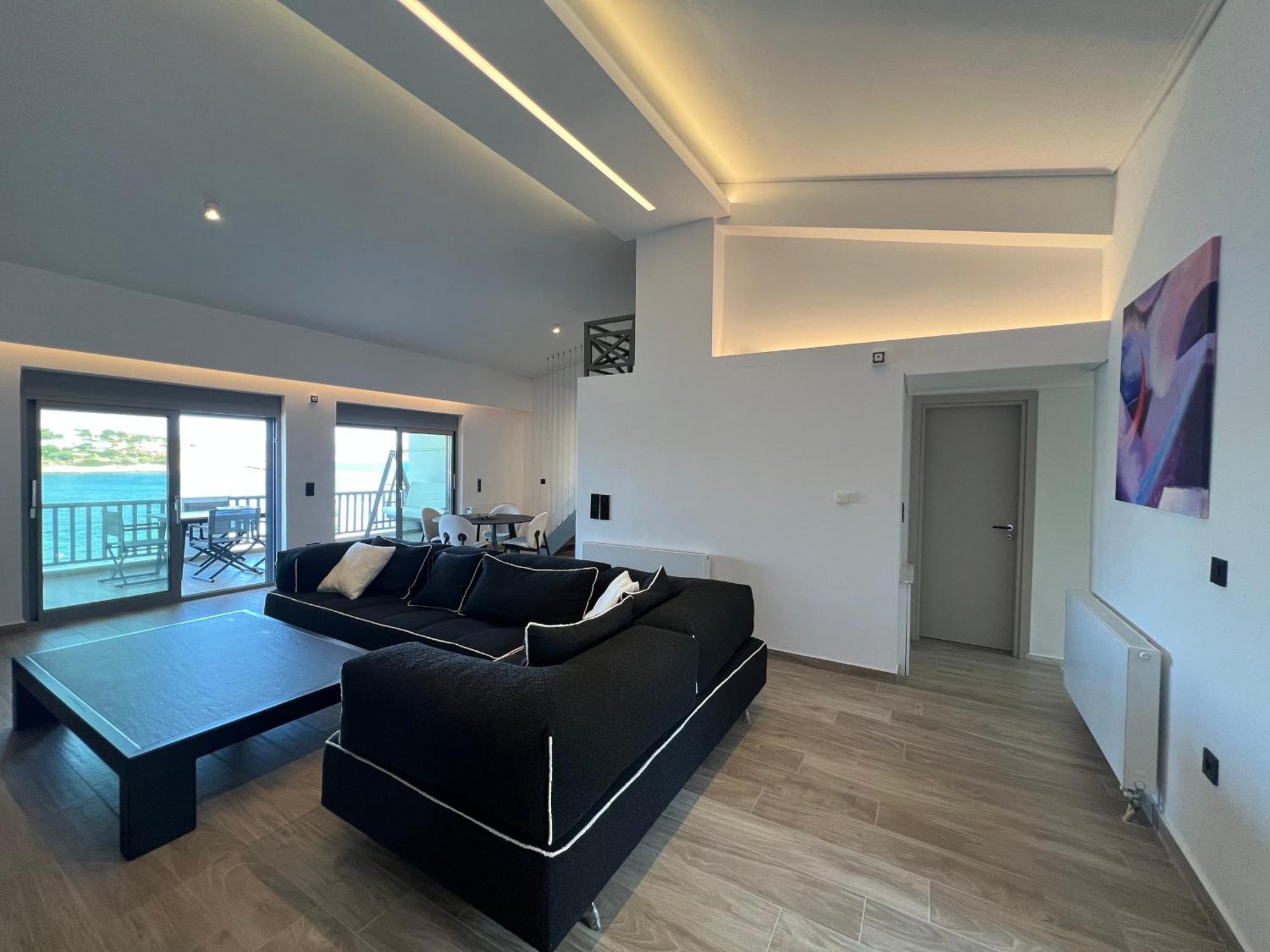 Sounio - Waterfront Luxury Spa Villa Pounta Zeza 170 Sqm On Private Beach Szúnio Kültér fotó