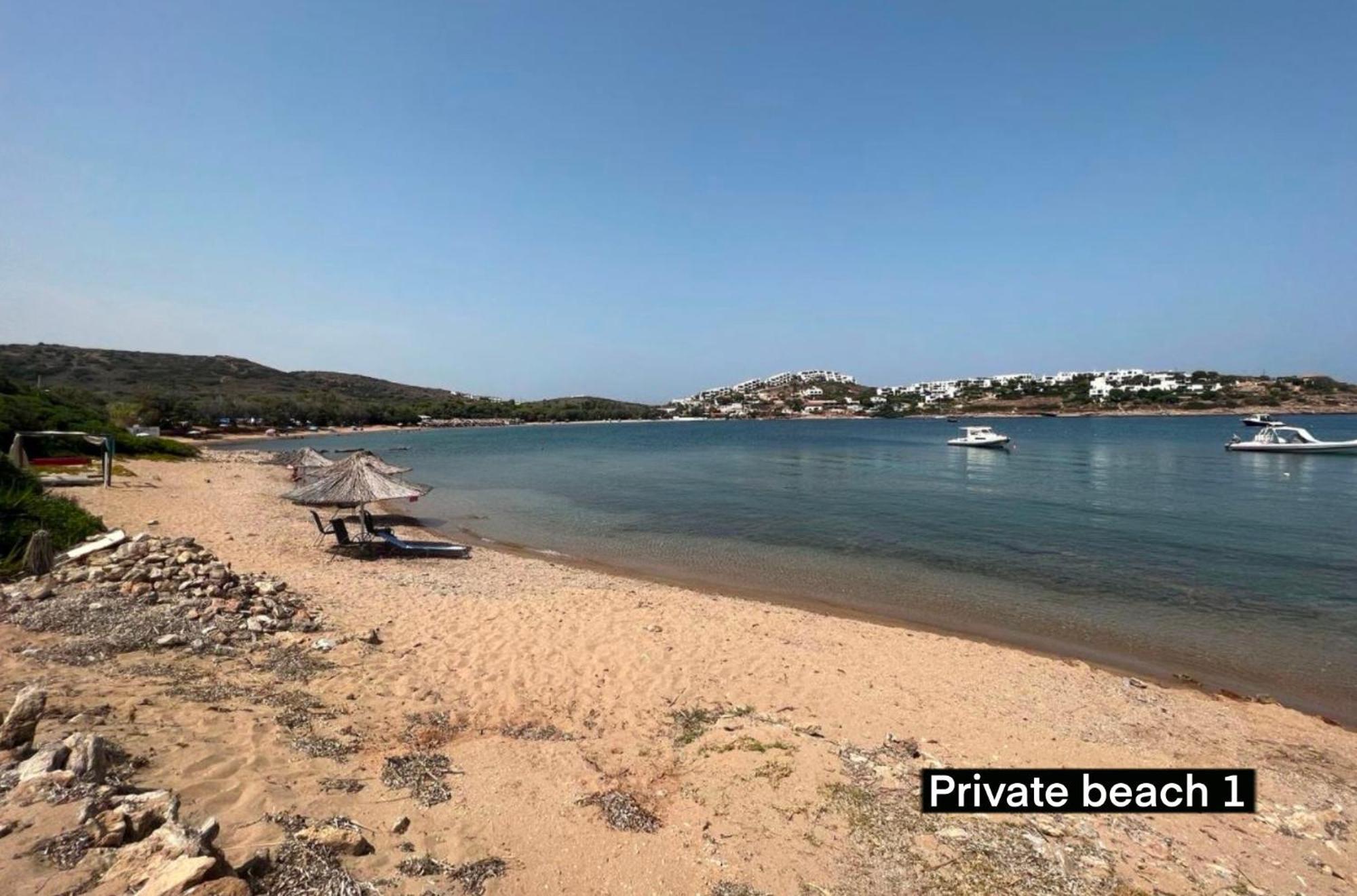 Sounio - Waterfront Luxury Spa Villa Pounta Zeza 170 Sqm On Private Beach Szúnio Kültér fotó