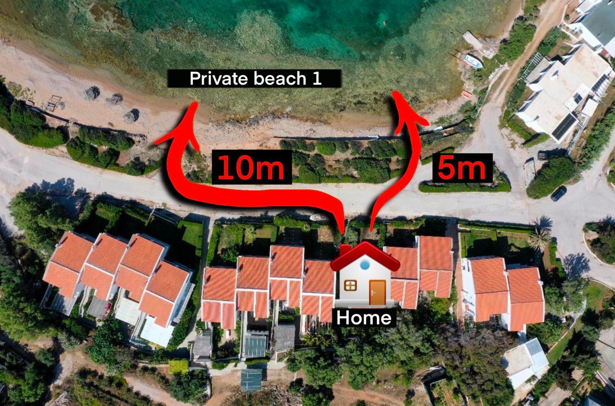 Sounio - Waterfront Luxury Spa Villa Pounta Zeza 170 Sqm On Private Beach Szúnio Kültér fotó